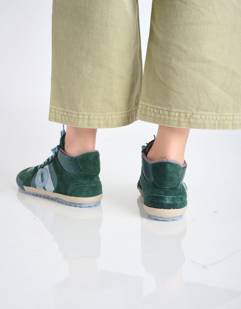 נעלי נשים - Aro - סניקרס גבוהות מטאליות IDO - ירוק4