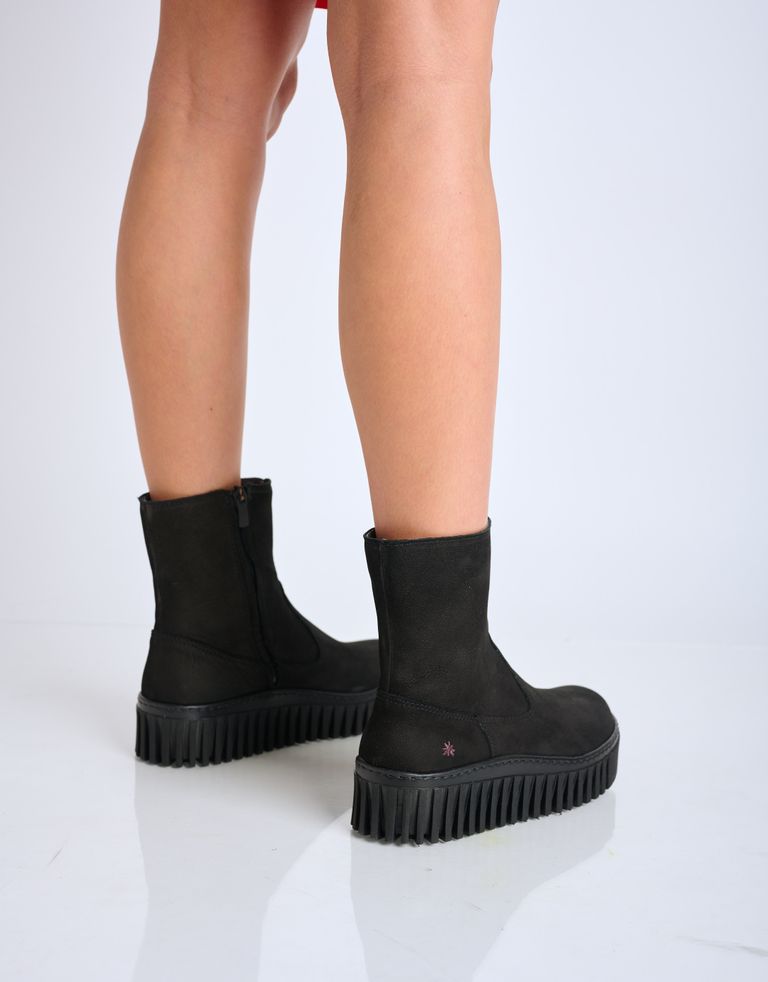 נעלי נשים - Art - מגפוני פלטפורמה BRIGHTON - שחור2