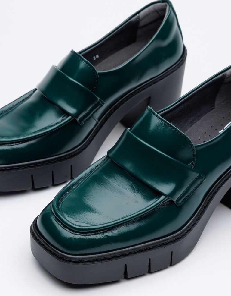 נעלי נשים - Art - מוקסינים עם עקב  BERNA - ירוק4