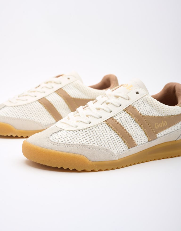 נעלי נשים - Gola - סניקרס TORNADO ZEPHYR - לבן   חום3