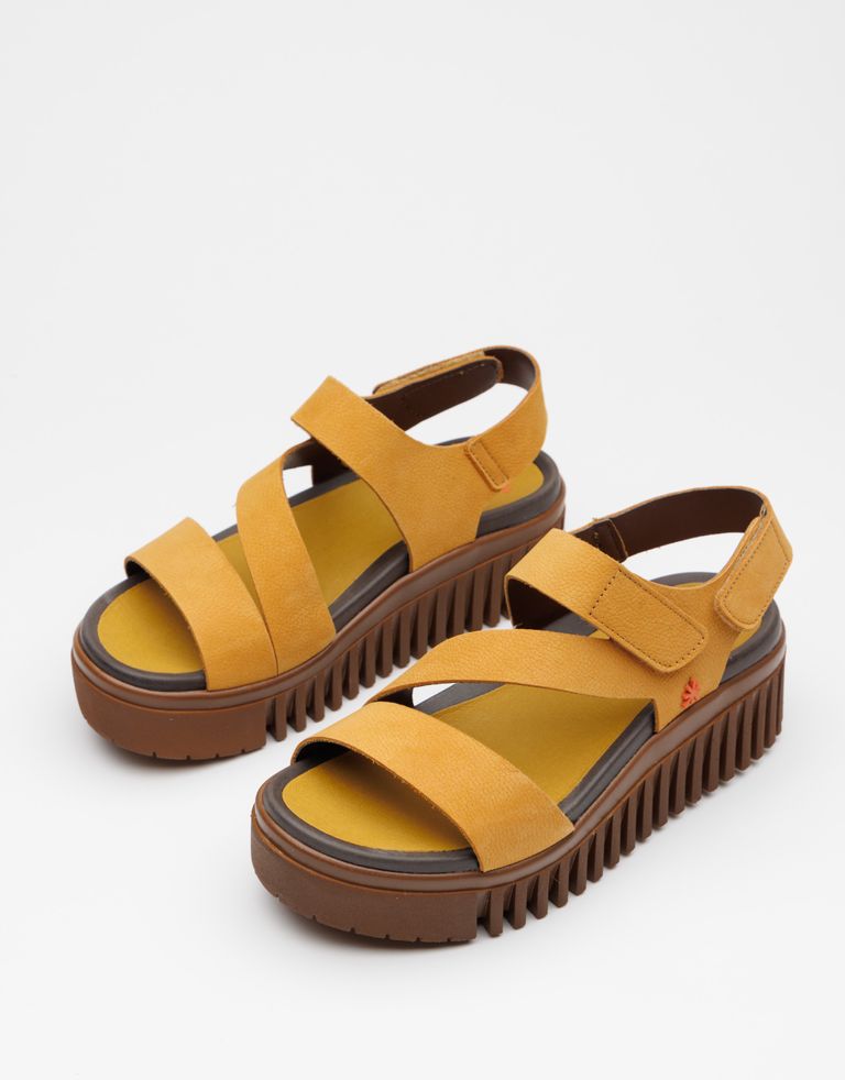 נעלי נשים - Art - סנדלי רצועות BRIGHTON - חרדל2