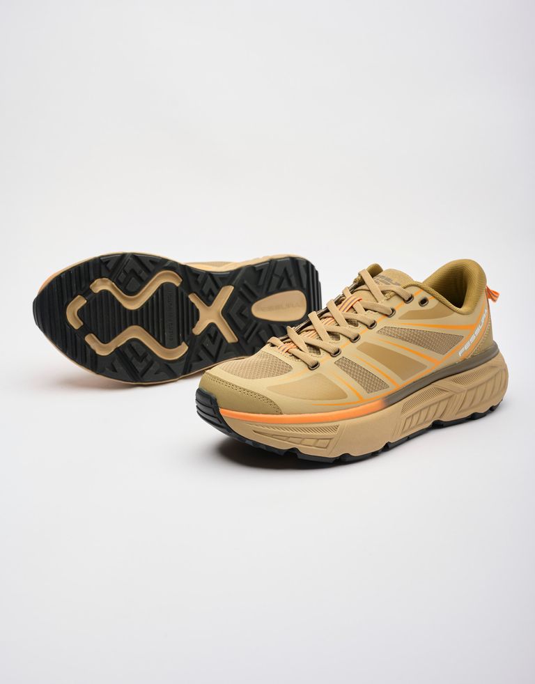 נעלי גברים - Fessura - סניקרס TRAIL SBL - בז'   כתום2