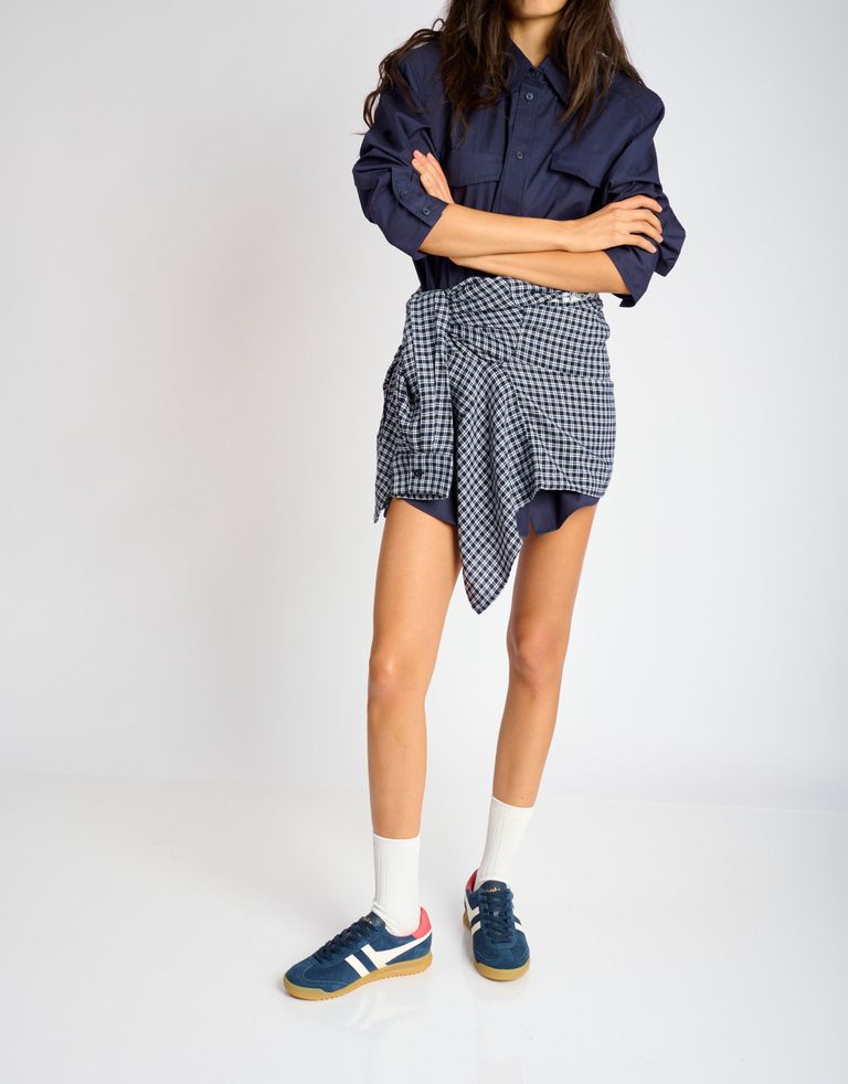 נעלי נשים - Gola - סניקרס זמש TORPEDO - כחול כהה4