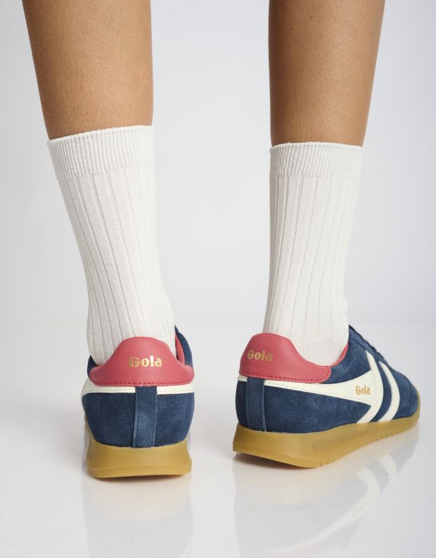 נעלי נשים - Gola - סניקרס זמש TORPEDO - כחול כהה