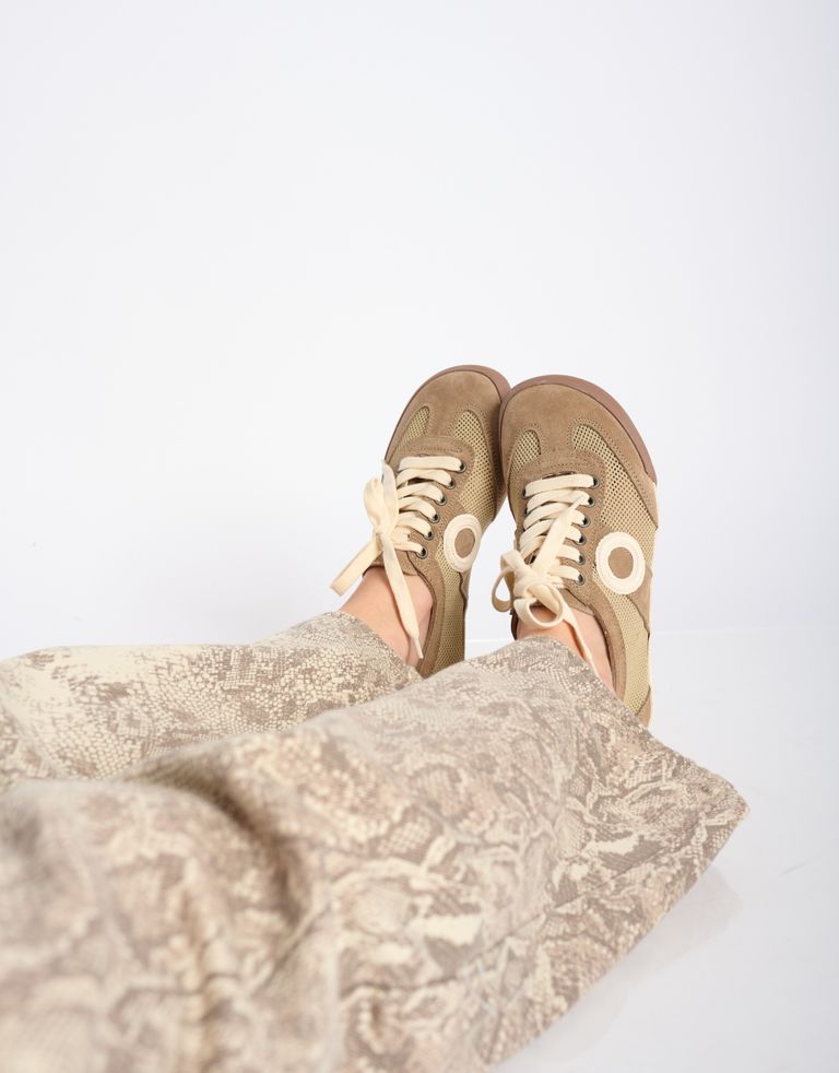 נעלי נשים - Aro - סניקרס JOANETA BAREFOOT - חום בהיר2