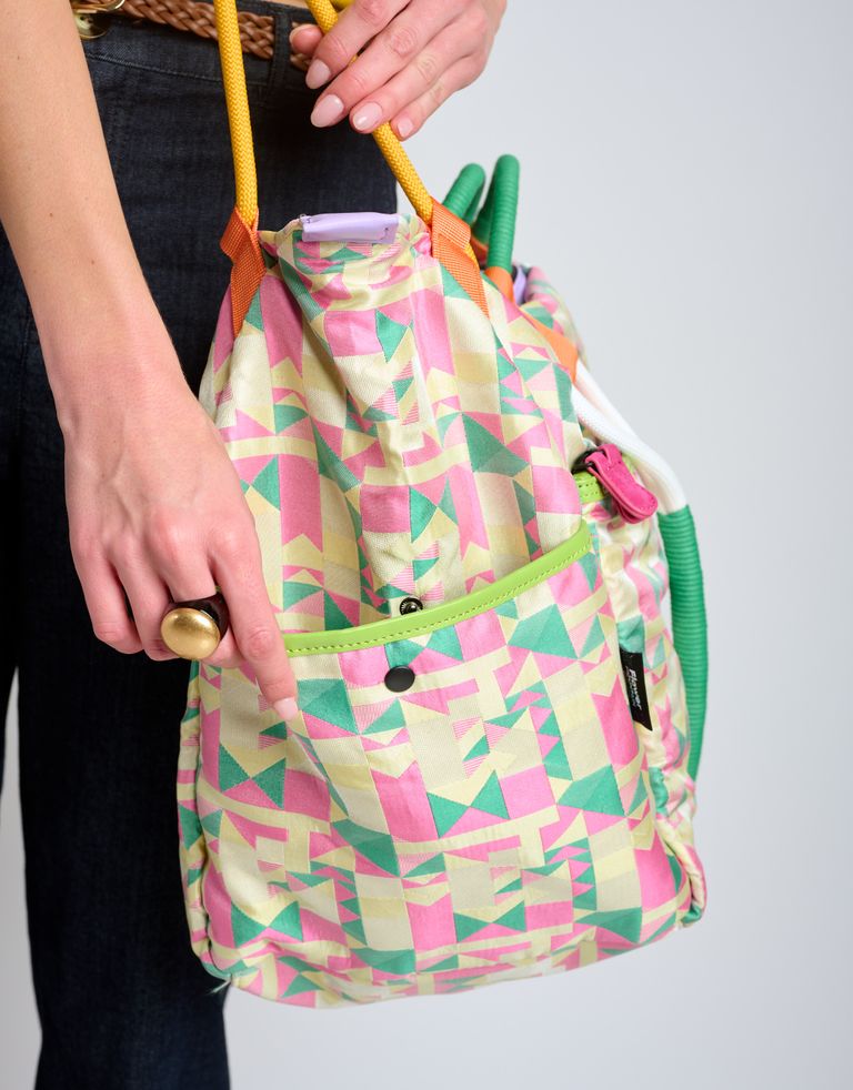 נעלי נשים - Flower Mountain - תיק צד גדול WEEKEND - ירוק   ורוד2