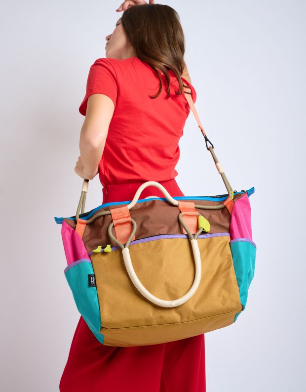 נעלי נשים - Flower Mountain - תיק צד גדול WEEKEND - חרדל