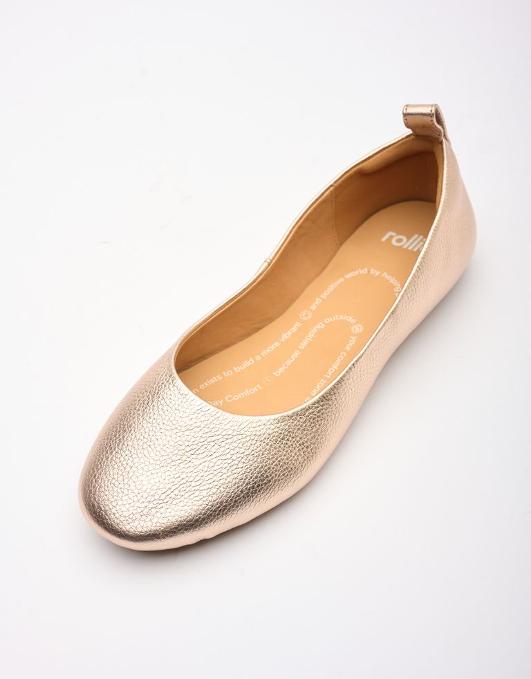 נעלי נשים - Rollie - נעלי בלרינה BALLET - ברונזה2