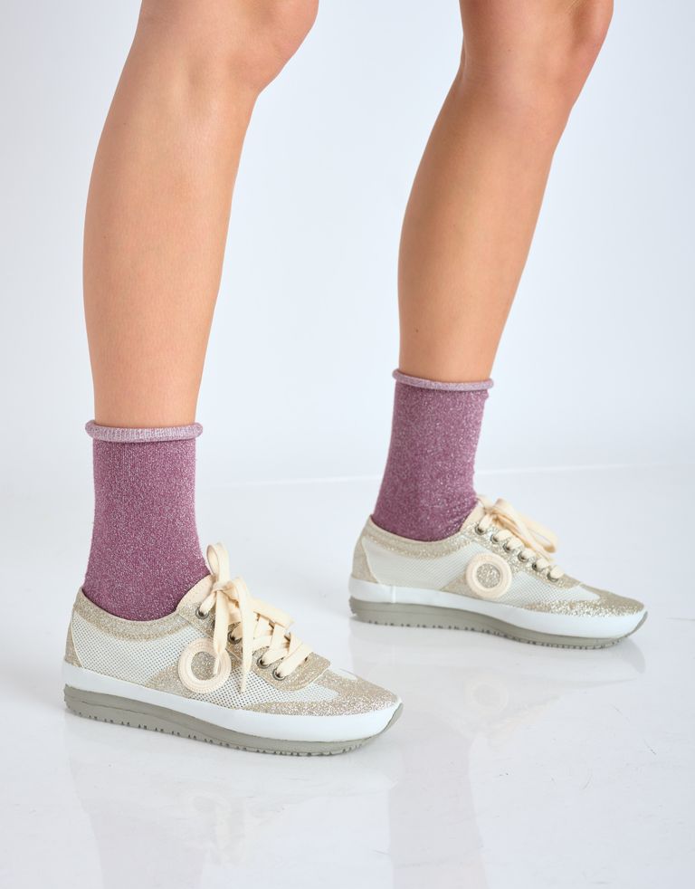 נעלי נשים - Aro - סניקרס JOANETA PLUS GLITT - כסף3