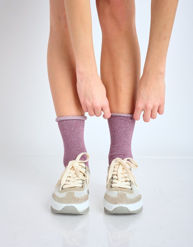 נעלי נשים - Aro - סניקרס JOANETA PLUS GLITT - כסף4