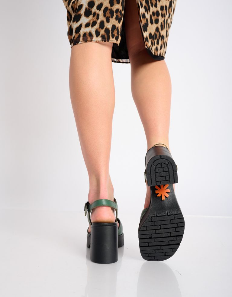 נעלי נשים - Art - סנדלי בובה EVISSA - ירוק4