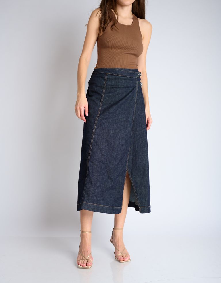 נעלי נשים - Jeffrey Campbell - סנדלי עקב סאטן FLUXX - בז'3