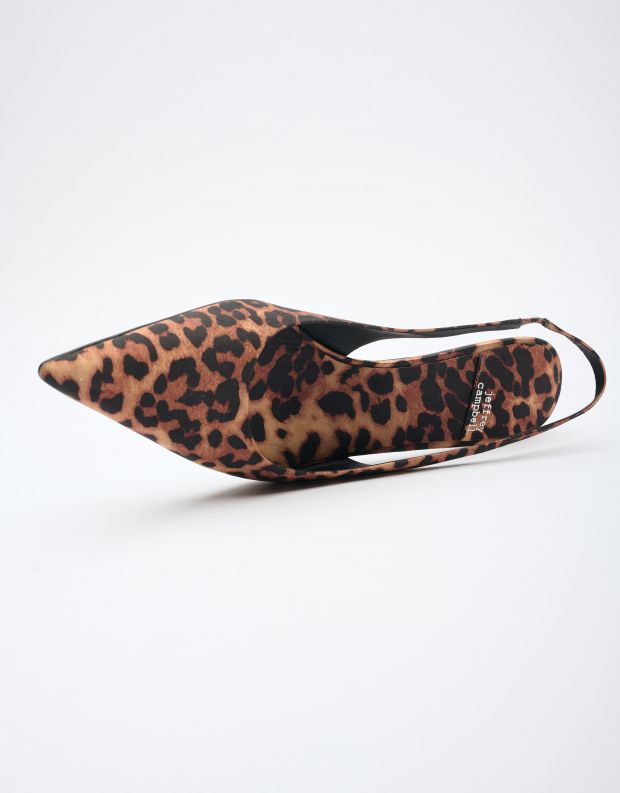 נעלי נשים - Jeffrey Campbell - נעלי סירה PERSONA LEOPARD - חום   שחור