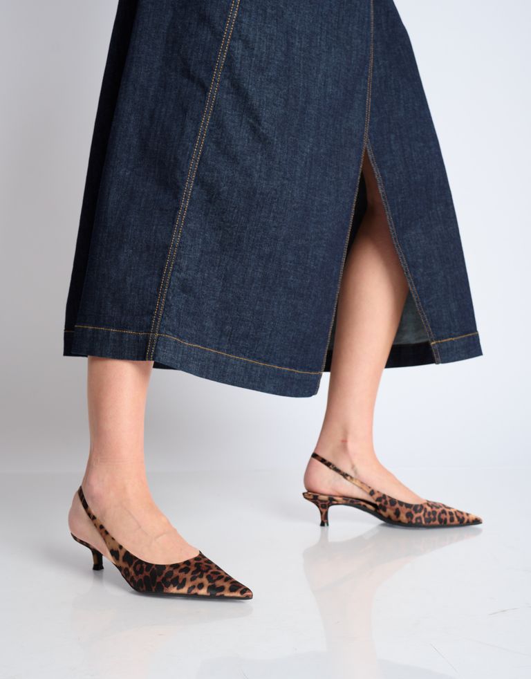 נעלי נשים - Jeffrey Campbell - נעלי סירה PERSONA LEOPARD - חום   שחור4