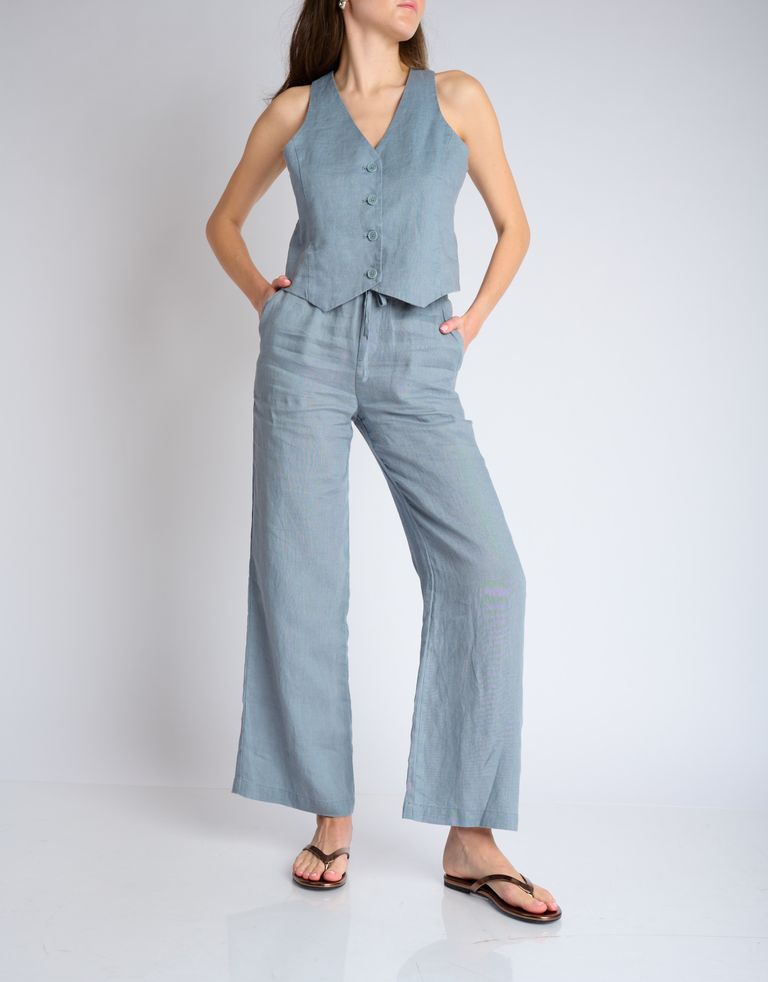 נעלי נשים - Jeffrey Campbell - כפכפים שטוחים מטאליים KIE - ברונזה2