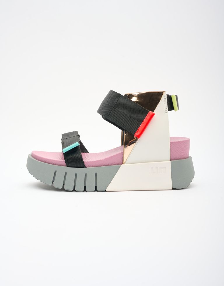 נעלי נשים - United Nude - סנדלי פלטפורמה DELTA RUN - שחור ורוד
