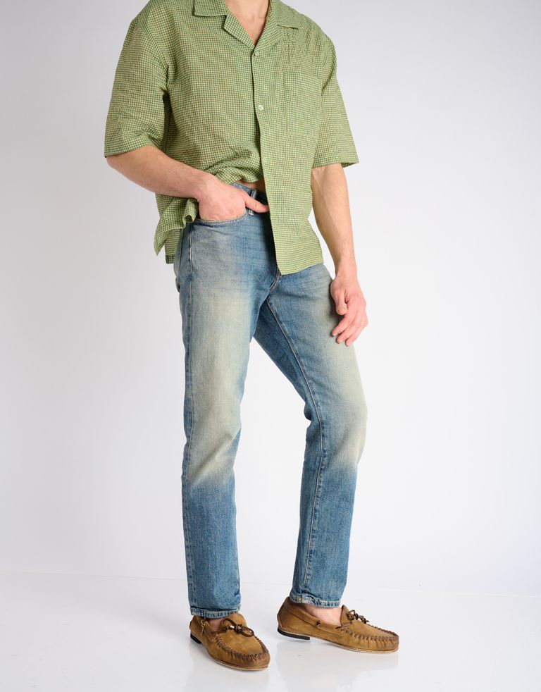 נעלי גברים - A.S. 98 - נעלי מוקסין TOWN - בז'2