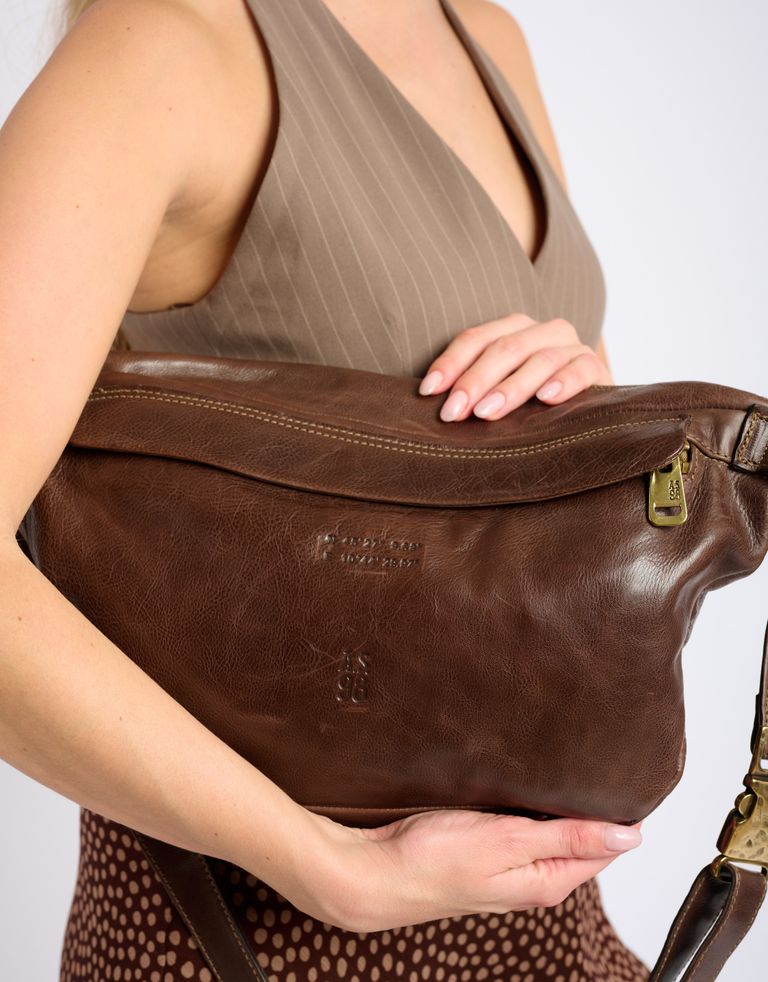 A.S. 98 - תיק פאוצ' גדול NICOLA - חום כהה4