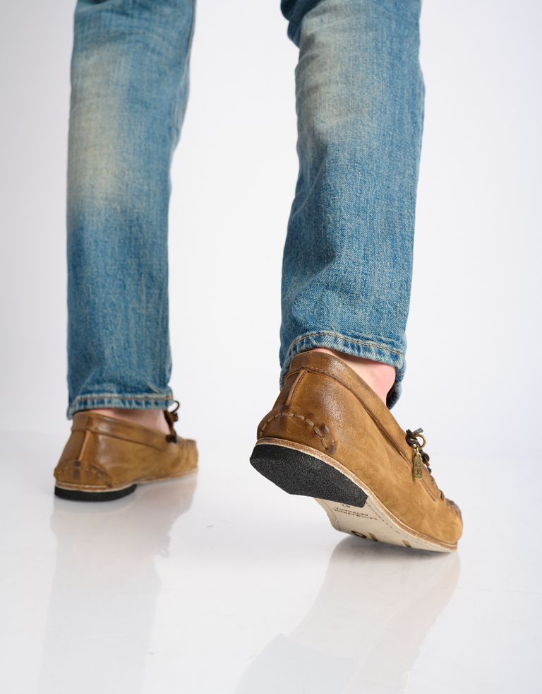 נעלי גברים - A.S. 98 - נעלי מוקסין TOWN - בז'4