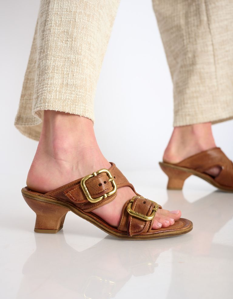 נעלי נשים - A.S. 98 - כפכפים עם עקב BREAK - חום3