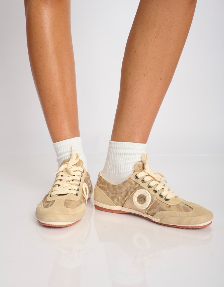 נעלי נשים - Aro - סניקרס מנומרות MAY - בז'2