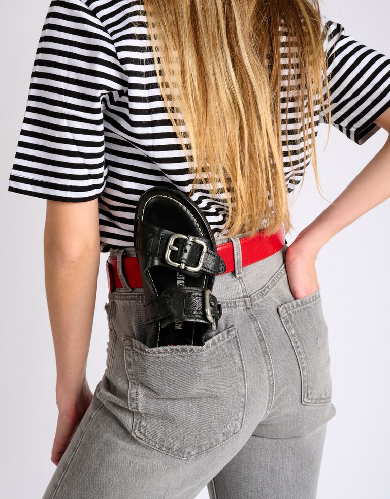 נעלי נשים - A.S. 98 - כפכפים שטוחים GOLDYOU - שחור2