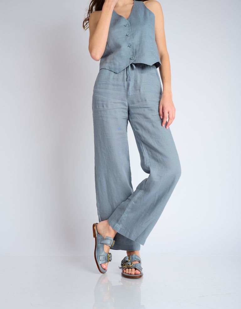 נעלי נשים - A.S. 98 - כפכפים שטוחים GOLDYOU - תכלת2