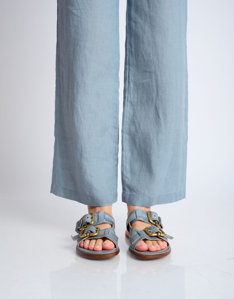 נעלי נשים - A.S. 98 - כפכפים שטוחים GOLDYOU - תכלת3