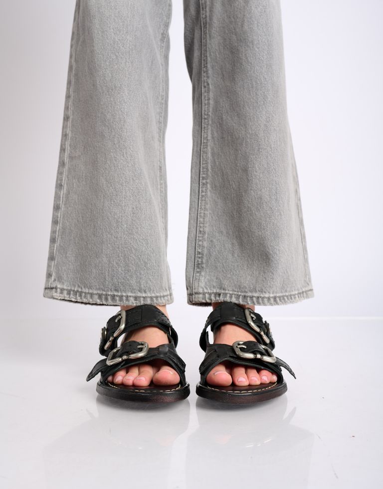 נעלי נשים - A.S. 98 - כפכפים שטוחים GOLDYOU - שחור4