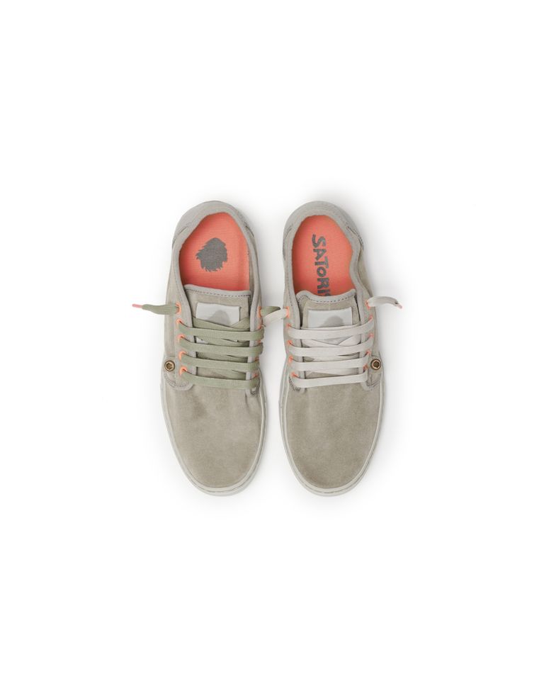 נעלי גברים - Satorisan - סניקרס זמש HEISEI - אפור בהיר3