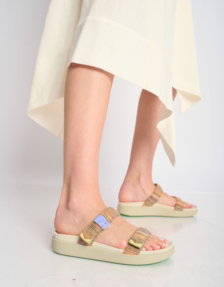 נעלי נשים - Satorisan - כפכפים KAE RAFFIA - צבעוני3