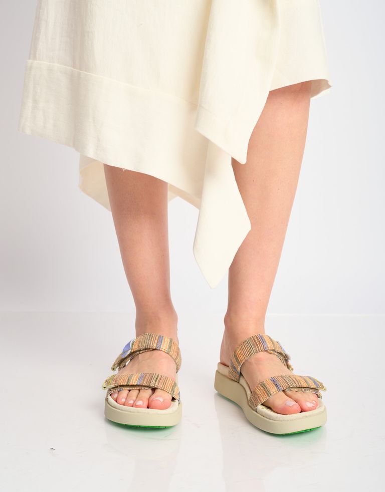 נעלי נשים - Satorisan - כפכפים KAE RAFFIA - צבעוני4