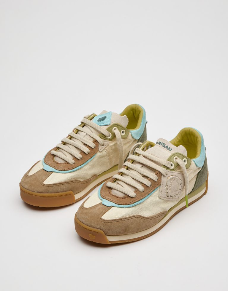 נעלי נשים - Satorisan - סניקרס בד ENSO - אופוויט חום4