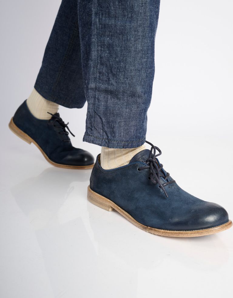 נעלי גברים - A.S. 98 - נעליי נובוק  DYAMOND - כחול4