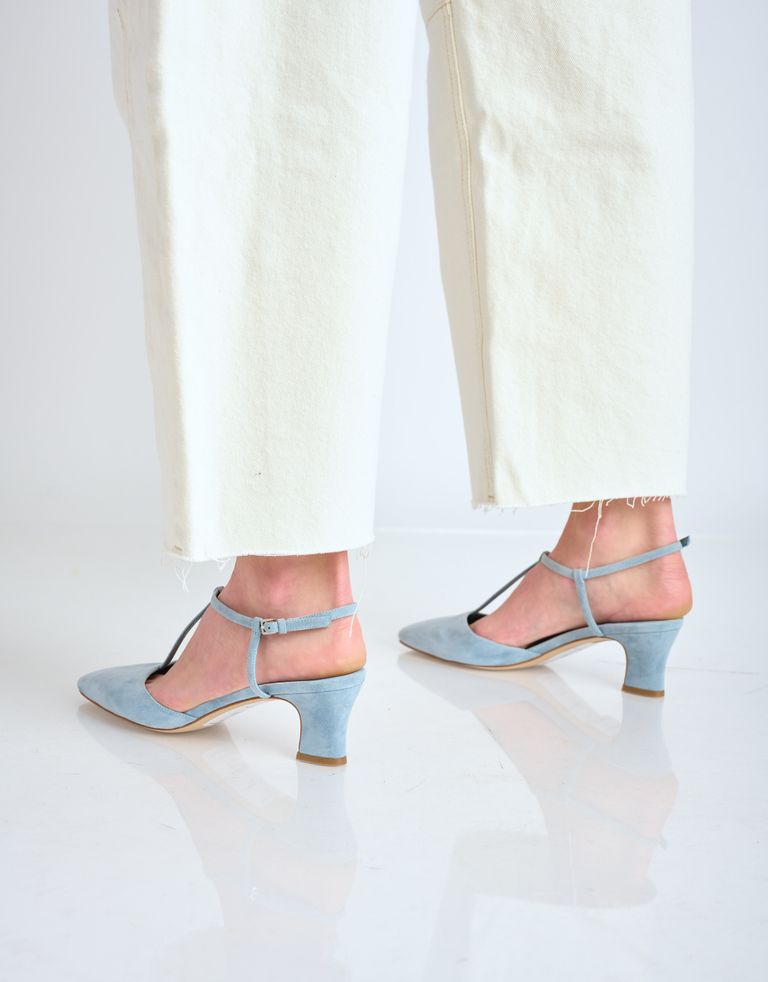 נעלי נשים - Jeffrey Campbell - נעלי עקב מזמש CHANTAL - תכלת4