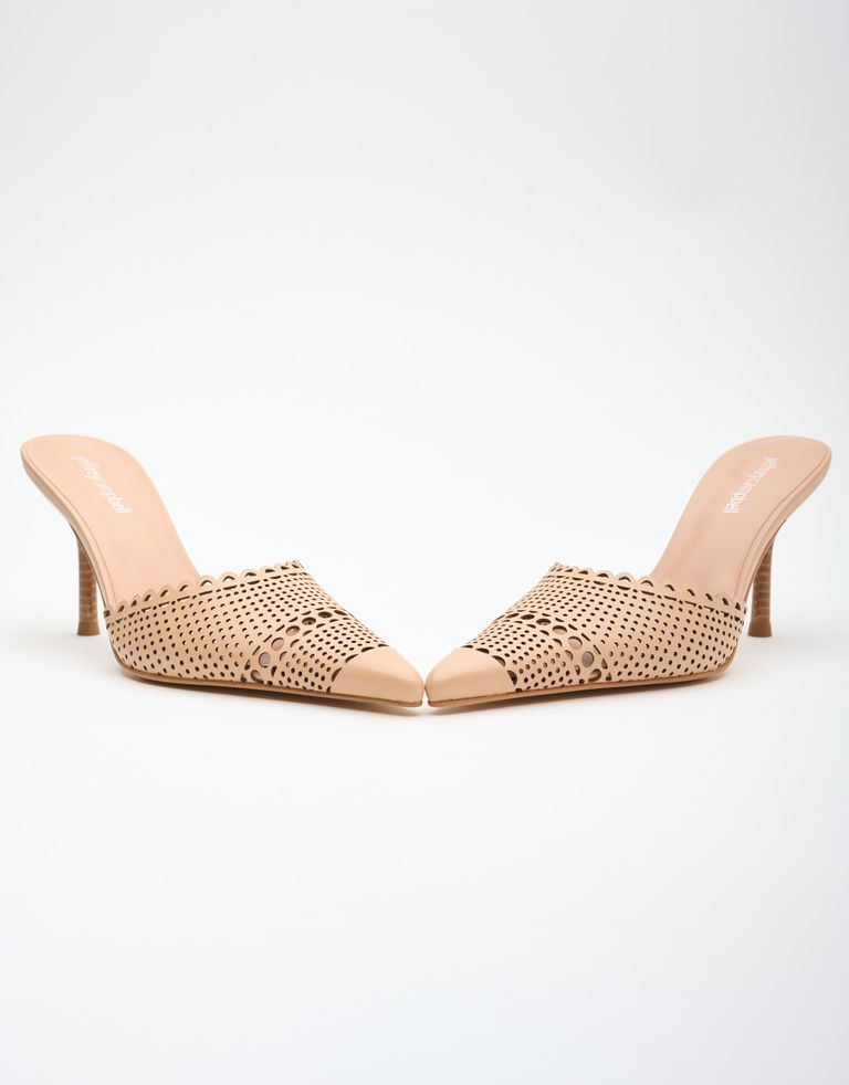 נעלי נשים - Jeffrey Campbell - כפכפי עקב IRYNA - בז'