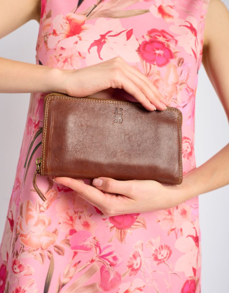 A.S. 98 - ארנק עור מלבני גדול - חום4