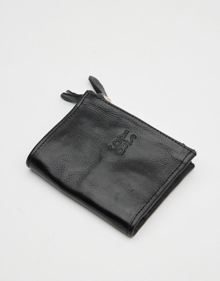 נעלי נשים - A.S. 98 - ארנק קטן מעור עם רוכסנים - שחור4