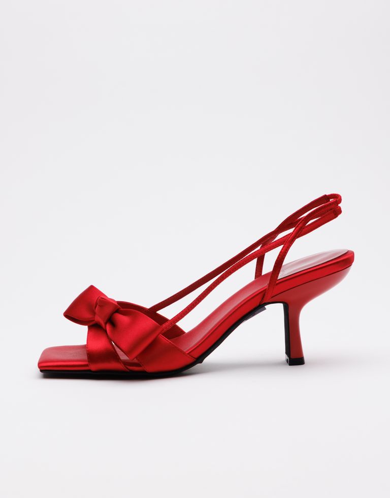 נעלי נשים - Jeffrey Campbell - סנדלי עקב TAKEBOW - אדום2