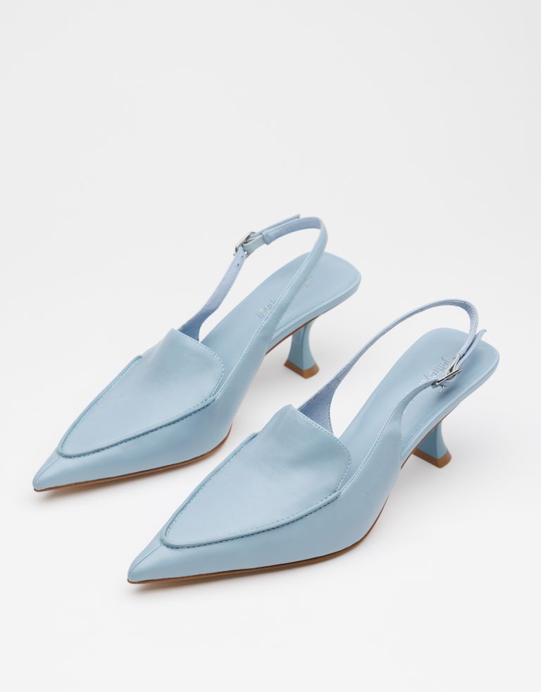 נעלי נשים - Jeffrey Campbell - סנדלי עקב ANABEL - תכלת4