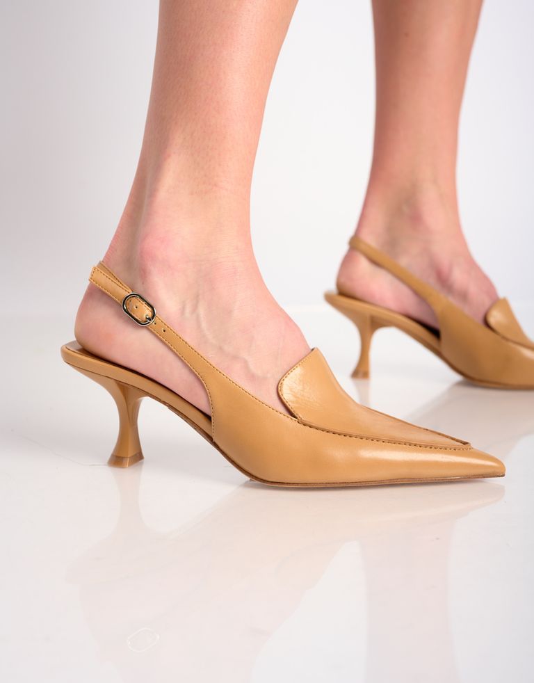נעלי נשים - Jeffrey Campbell - סנדלי עקב ANABEL - קאמל4