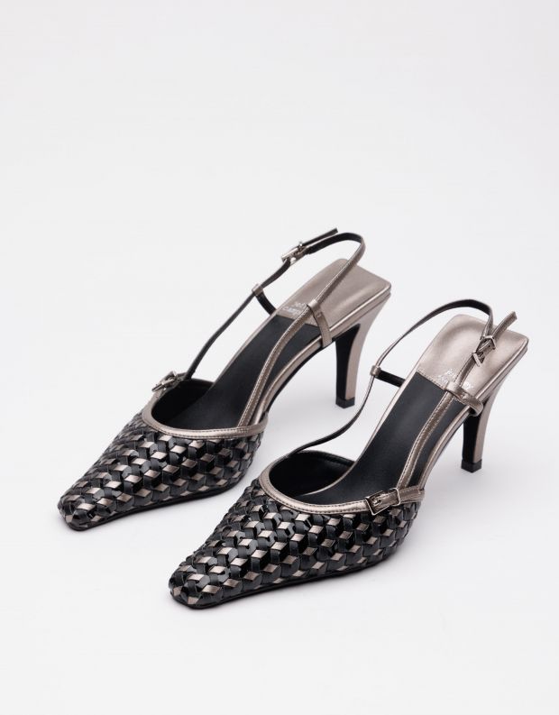 נעלי נשים - Jeffrey Campbell - סנדלי עקב ILLUSIONS - שחור