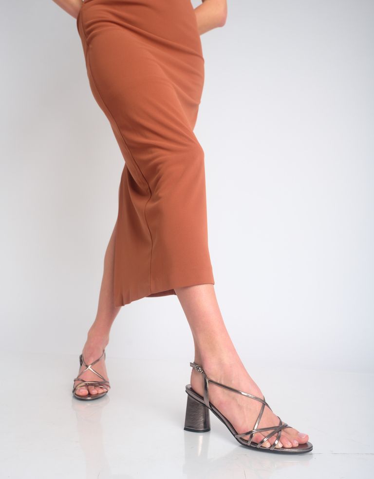 נעלי נשים - Jeffrey Campbell - סנדלי עקב MACRAME - פיוטר