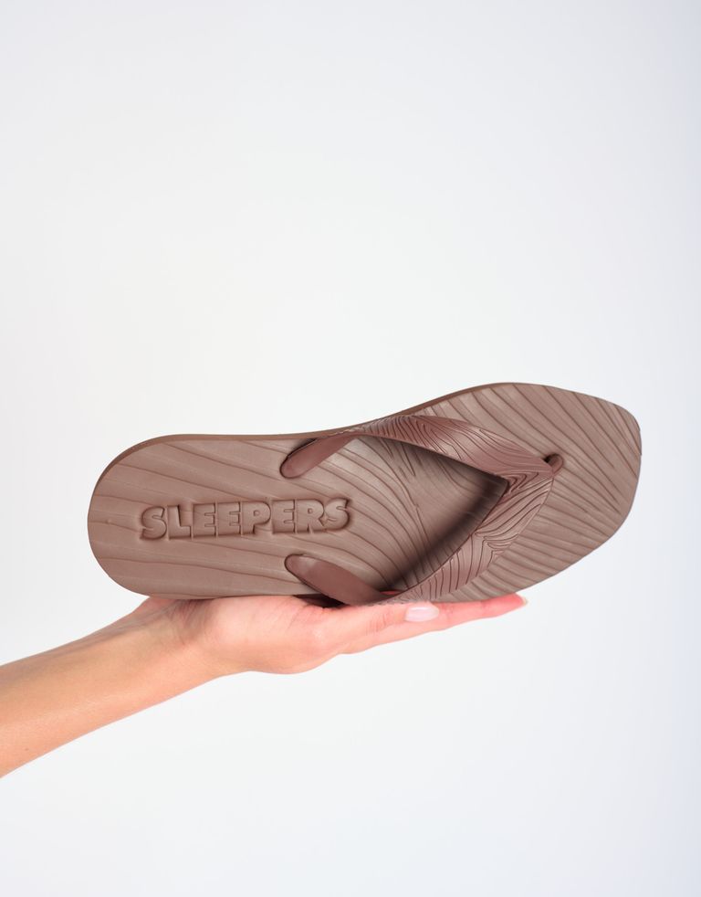 נעלי נשים - Sleepers - כפכפים  TAPERED PLATFORM - חום