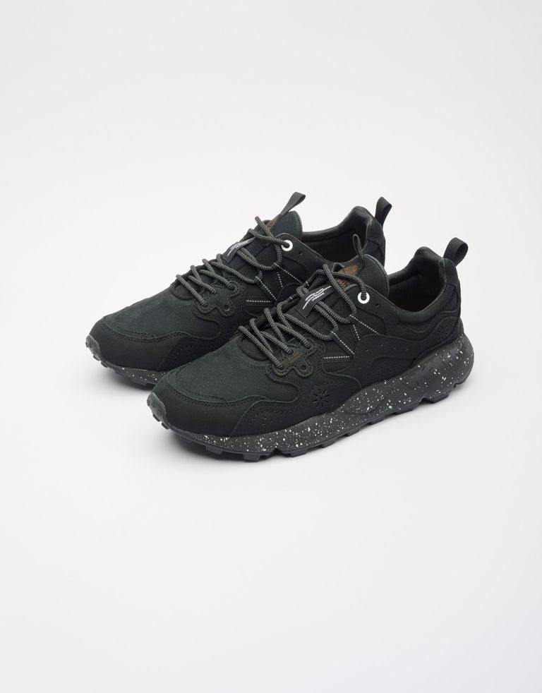 נעלי גברים - Flower Mountain - סניקרס עור YAMANO - שחור3