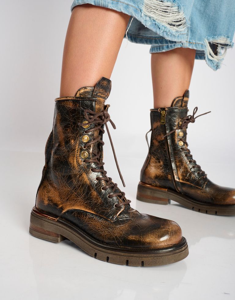 נעלי נשים - A.S. 98 - מגפונים מטאליים RUBY - חום1