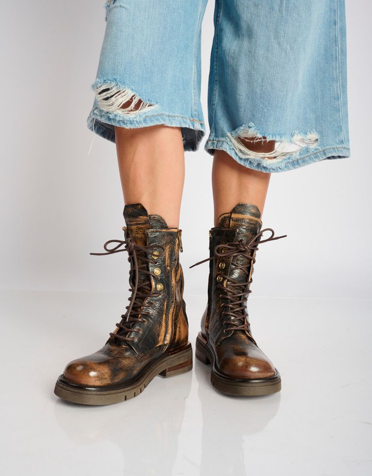 נעלי נשים - A.S. 98 - מגפונים מטאליים RUBY - חום2