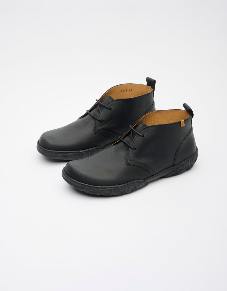 נעלי גברים - El Naturalista - נעלי עור גבוהות TURTLE - שחור3