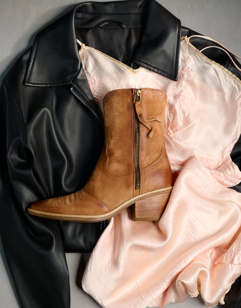 נעלי נשים - A.S. 98 - מגפוני נובוק COUNTRY - קאמל1