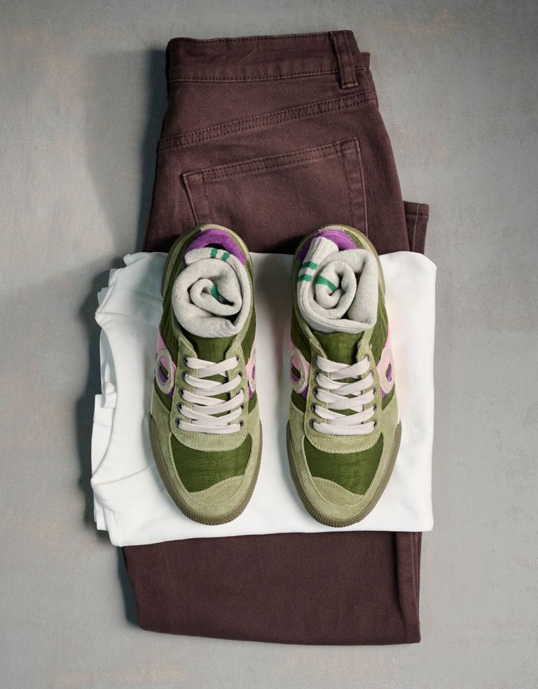 נעלי נשים - Aro - סניקרס צבעוניות SET - ירוק1